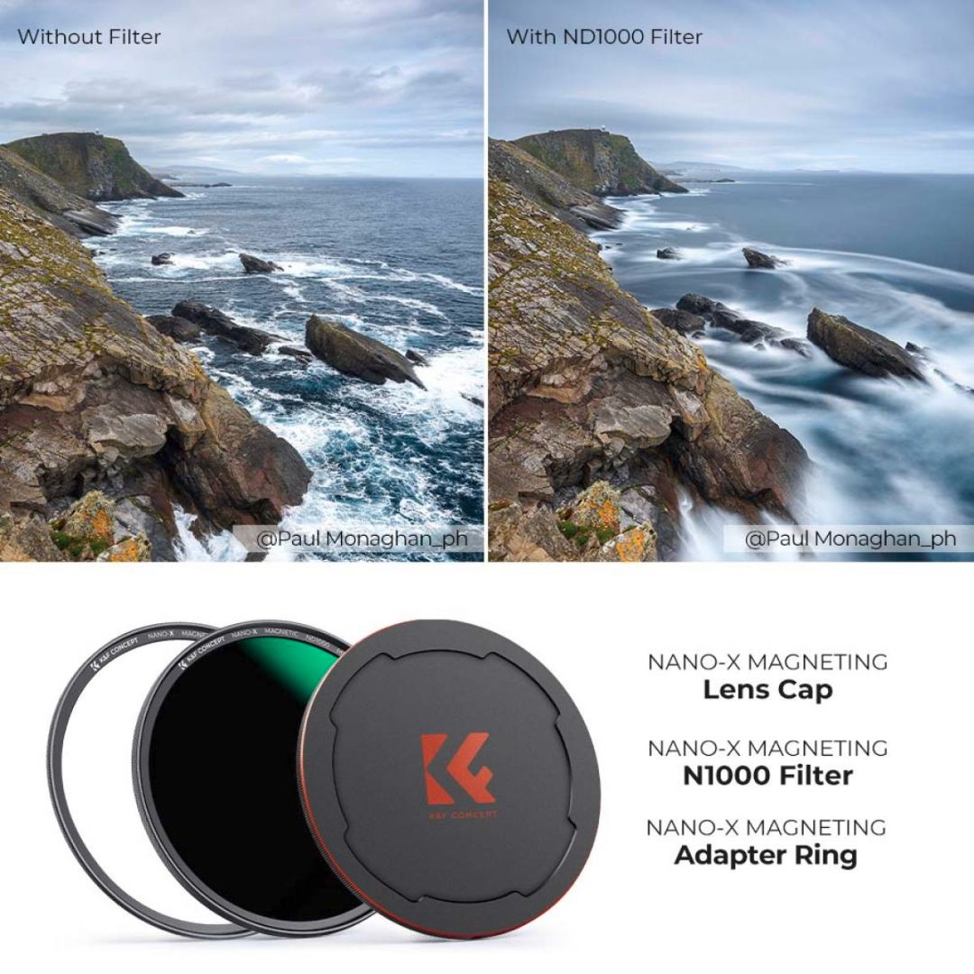 K&F Concept 82mm Magnetic ND1000 Filter, HD Waterproof Scratch-Resistant Anti-Reflection Nano-X SKU.1762 - 6